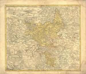 Karte um 1730, Saxoniae Tractus Ducatum Magdeburgensem, Ausschnitt (St.A. Rep. KS II 4)
