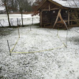 Der Rahmen für einen Verkaufsraum von Kleinkunst ist gesteckt ...